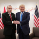 Turkey’s President Recep Tayyip Erdogan, left, and U.S. President Donald Trump, right, shake hands during a meeting on the sidelines of the G-20 summit in Osaka, Japan, Saturday, June 29, 2019.